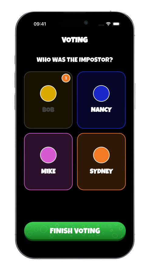 Voting Screen - Who Was The Impostor?